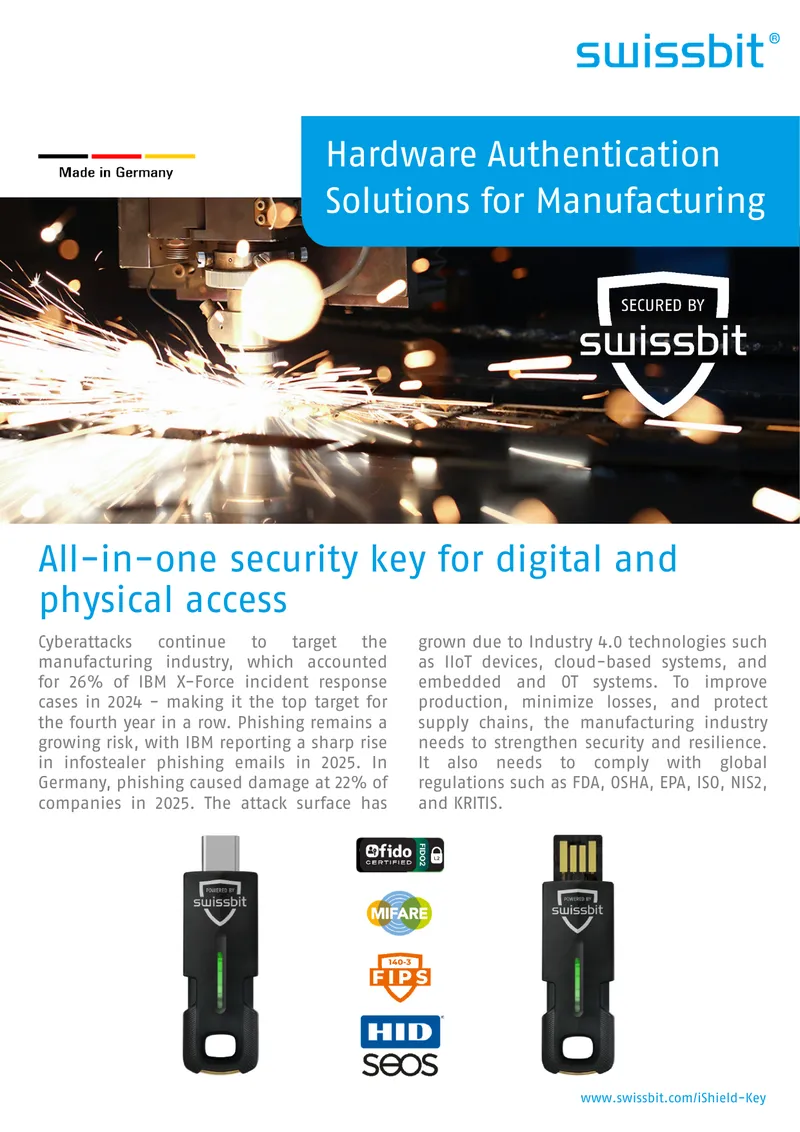 Hardware Authentication Solutions for Manufacturing preview page 1