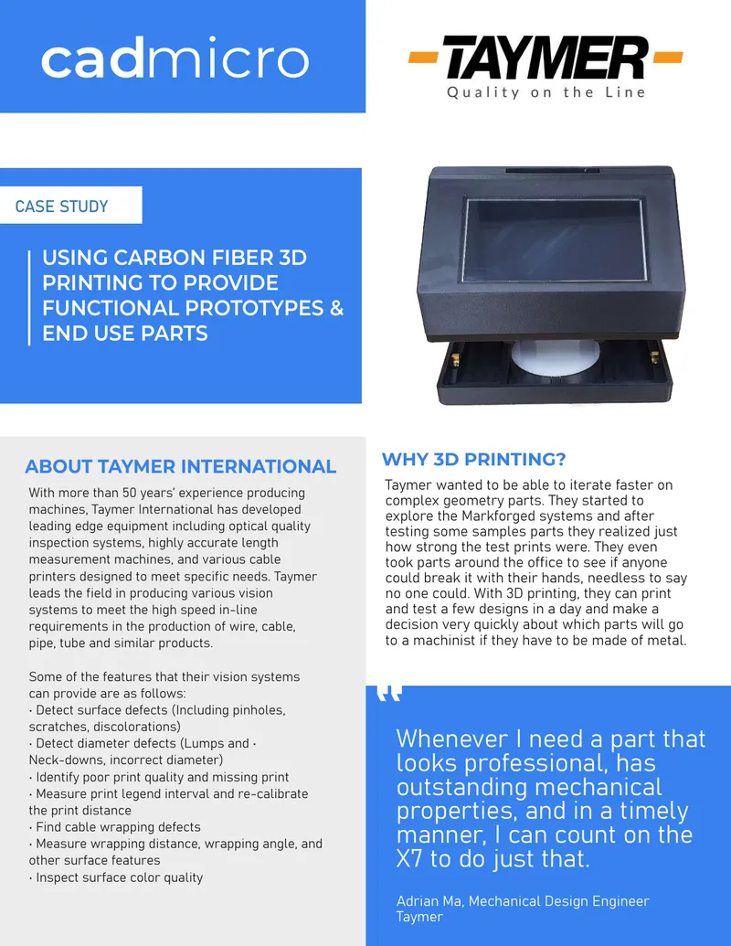 Case Study on Carbon Fiber 3D Printing Applications preview page 1
