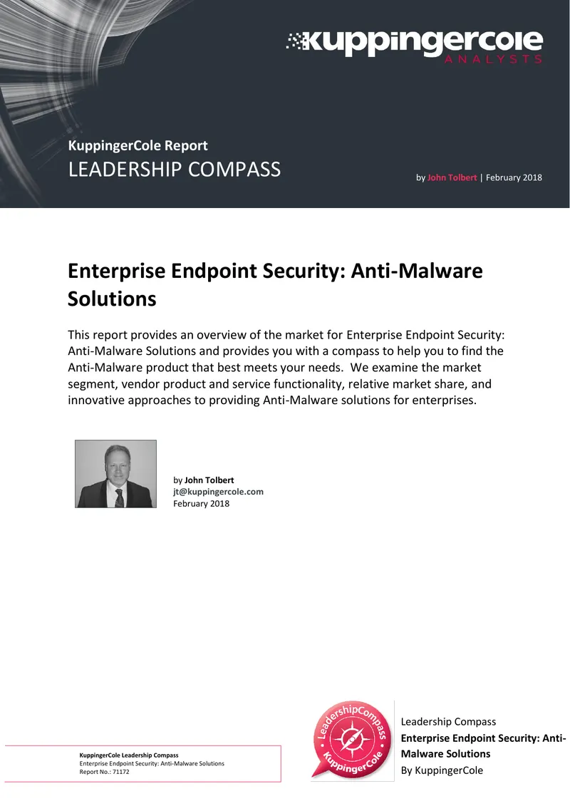 Overview of Enterprise Endpoint Security Anti-Malware Solutions preview page 1
