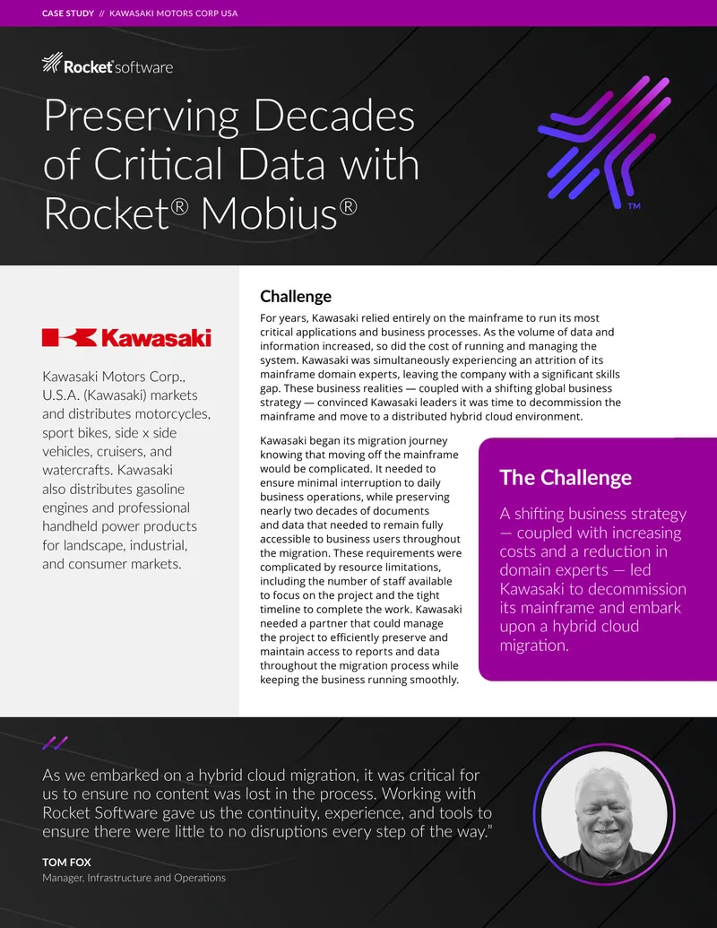 Kawasaki Hybrid Cloud Migration Case Study preview page 1
