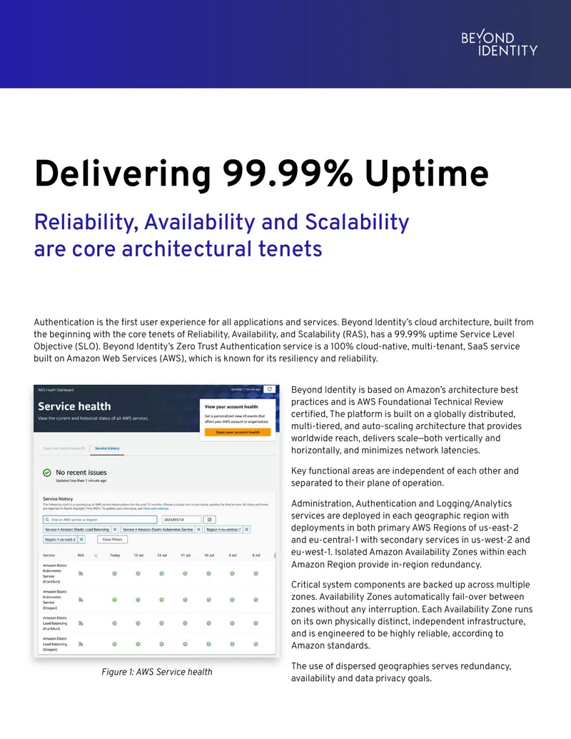 Cloud Architecture for 99.99% Uptime Delivery preview page 1