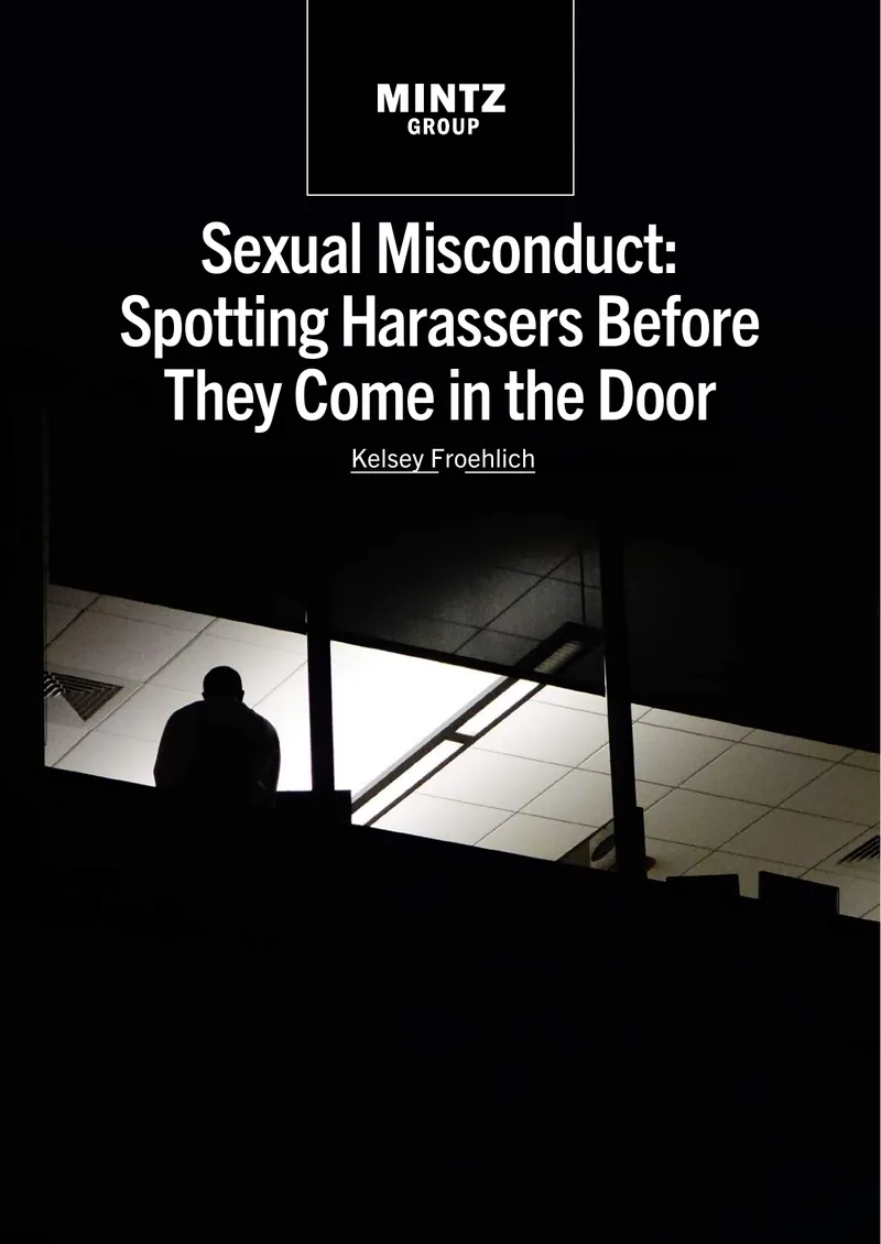 Sexual Misconduct Background Check Guidelines preview page 1
