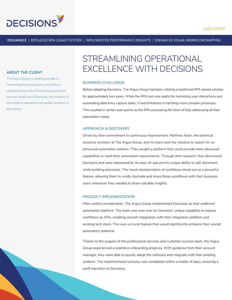 Streamlining Operational Excellence with Decisions preview page 1