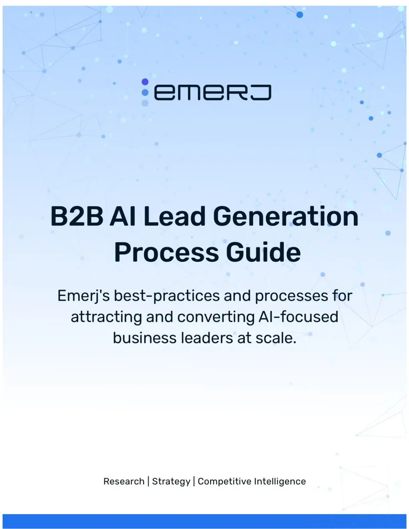 B2B Lead Generation Blueprint for AI Products and Services preview page 1