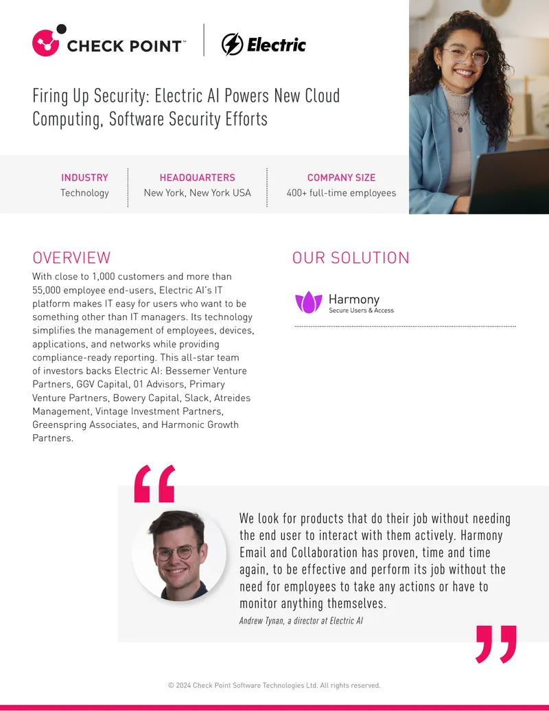 Electric AI Security Solutions Case Study preview page 1