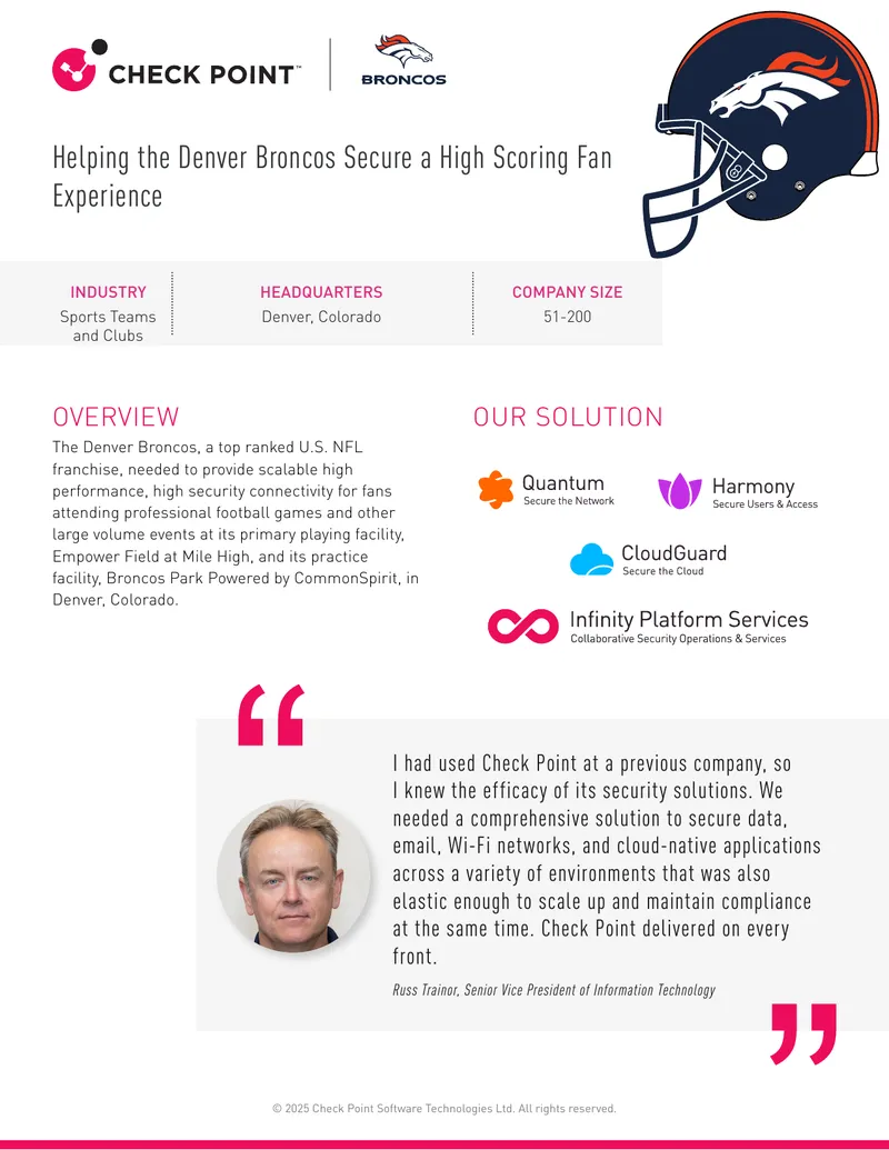 Denver Broncos Security Solutions Case Study preview page 1