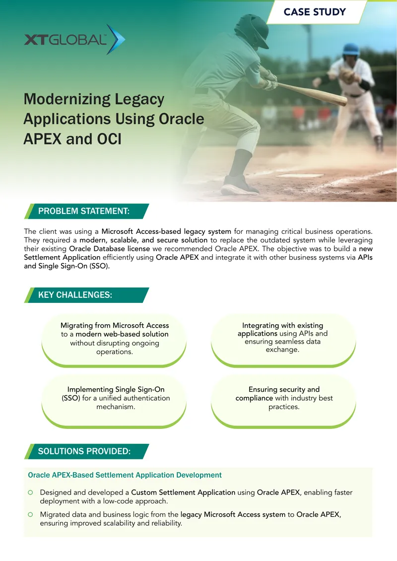 Modernizing Legacy Applications with Oracle APEX and OCI preview page 1