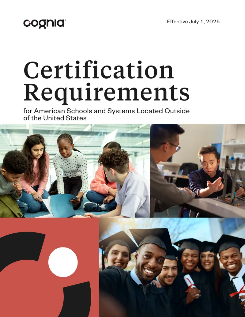 American School Certification Requirements for International Institutions preview page 1