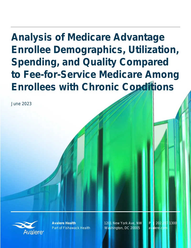 Analysis of Medicare Advantage Enrollee Utilization and Spending preview page 1