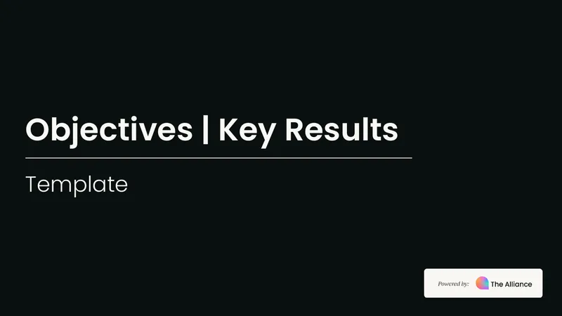 Objectives and Key Results Implementation Framework preview page 1