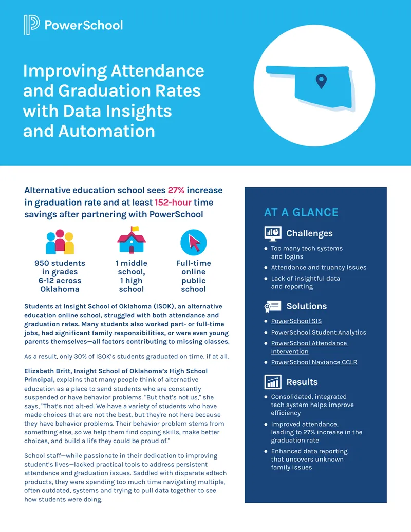 Improving Graduation Rates with PowerSchool Solutions preview page 1
