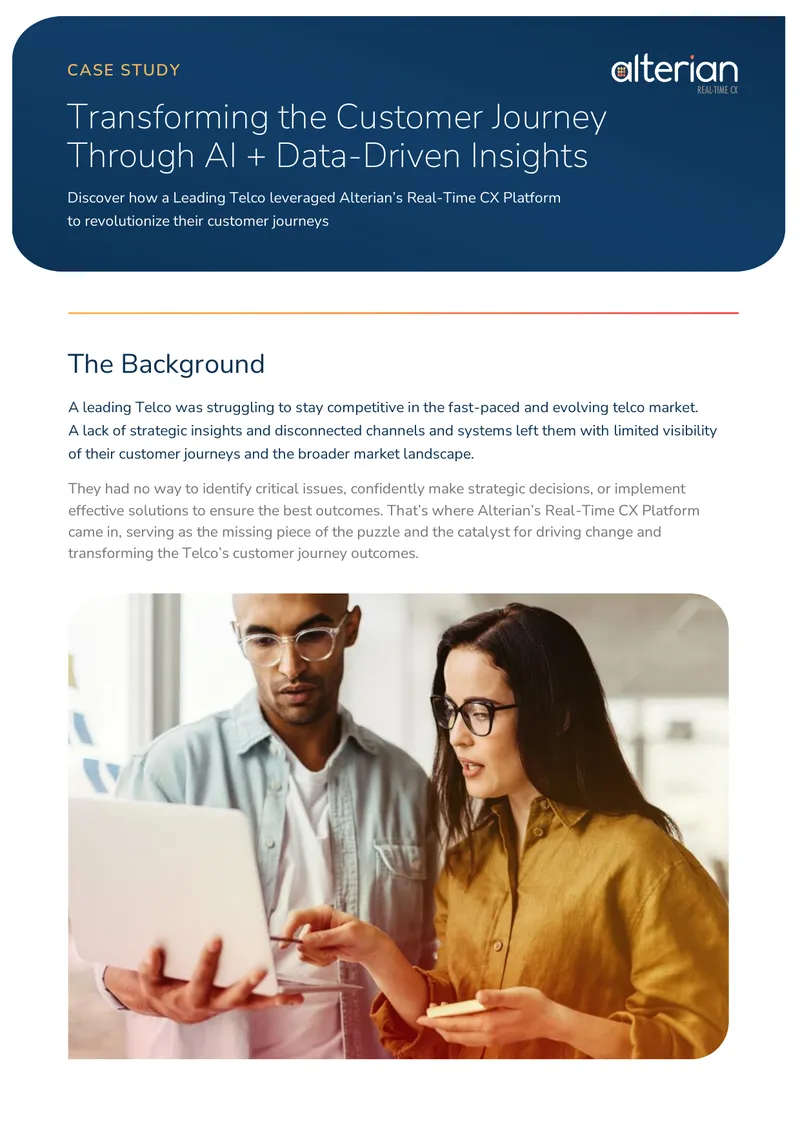 Transforming Customer Journeys with AI Insights preview page 1