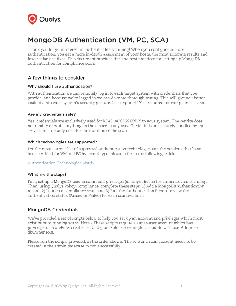 Best Practices for MongoDB Authentication Setup preview page 1