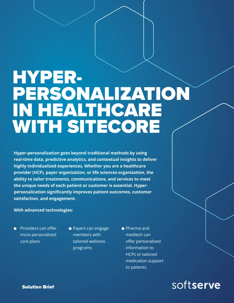 Hyper-Personalization in Healthcare with Sitecore preview page 1