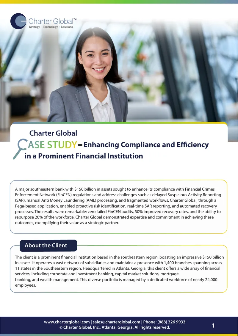 Enhancing Compliance and Efficiency in Financial Institutions preview page 1
